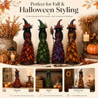 🧙 Enchanted Fall Witch Statue – Autumn Magic