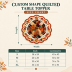 🎅 Santa Claus Christmas Quilted Table Topper – Festive Holiday Table Decor