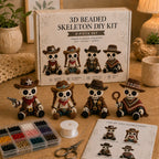 💀 3D Beaded Skeleton DIY Kit – Create Your Own Spooky Cute Halloween Decor