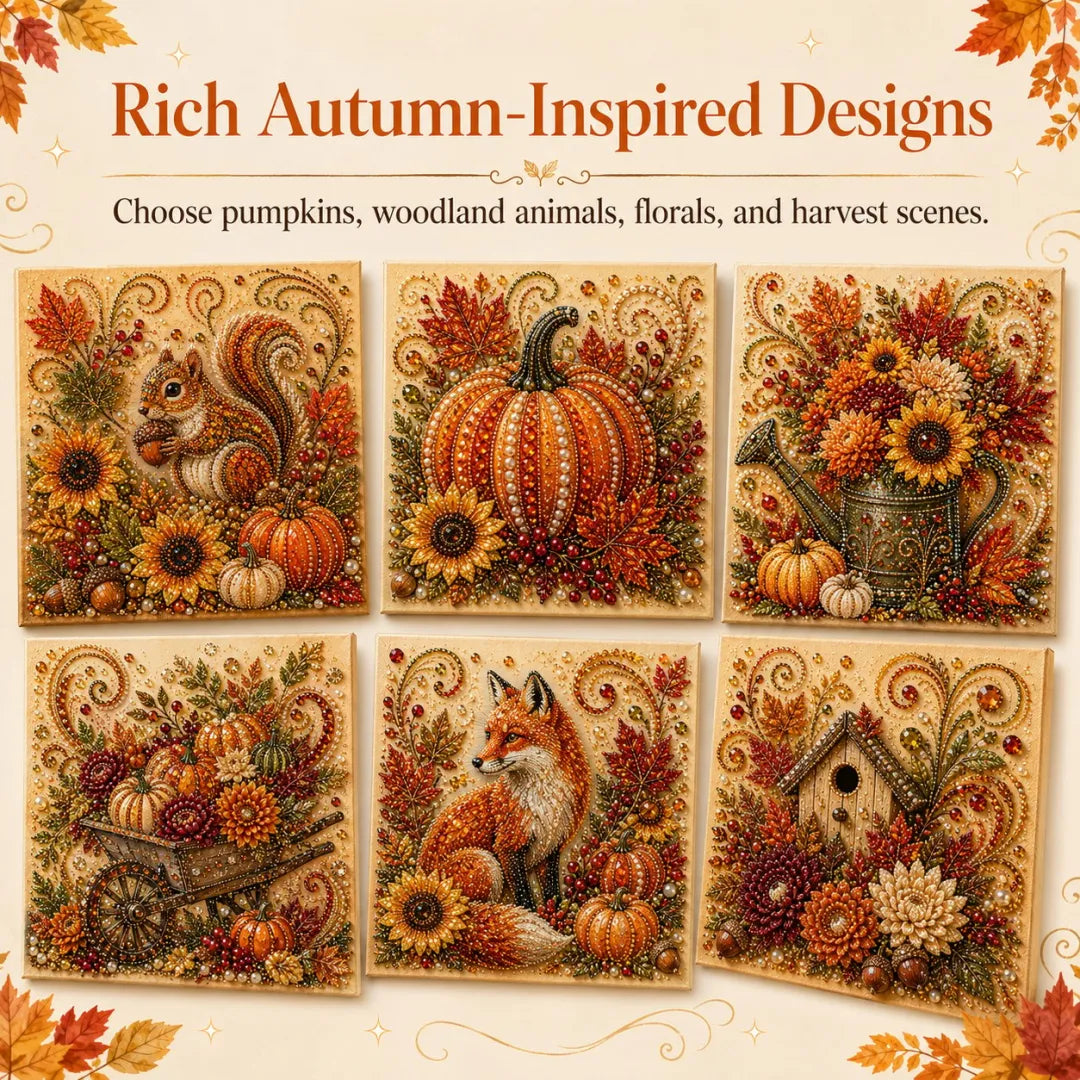 🔥 Last Day 49% OFF - 🍂💎 Autumn Pearl Painting Kit – Relaxing DIY Craft to Create Sparkling Fall Artwork 🖌️