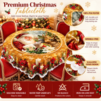🎅 Christmas Tablecloth | Round & Rectangle