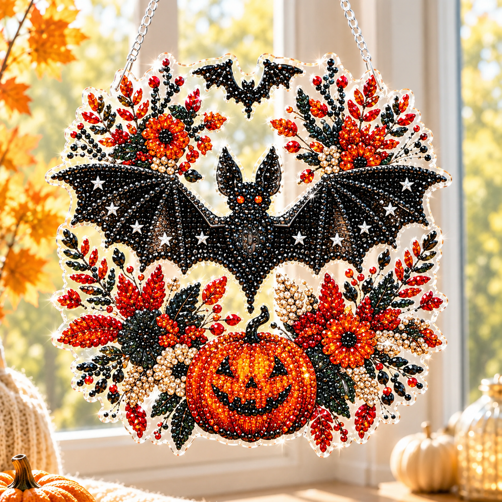 🎃 Halloween Sparkle Diamond Art Hanging Ornaments