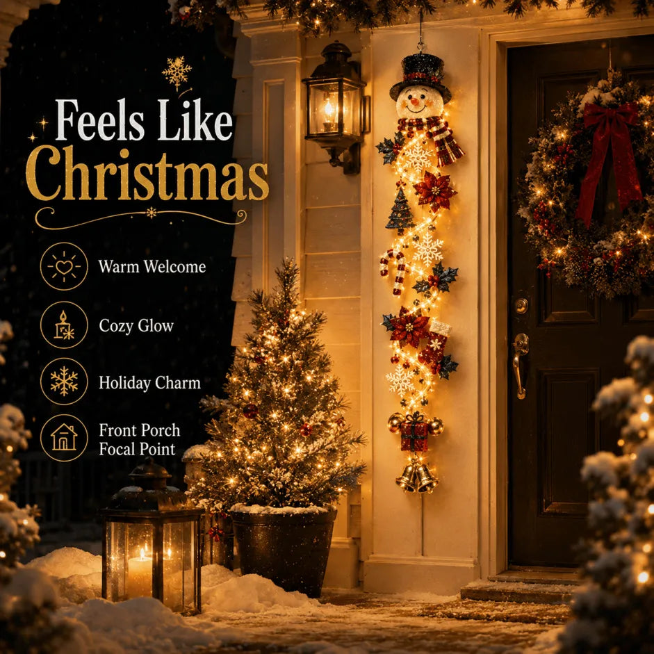 🔥 Special offer – 49% OFF 🎄 MerryCascade™ Glowing Christmas Door Hanger | 6 Designs ✨