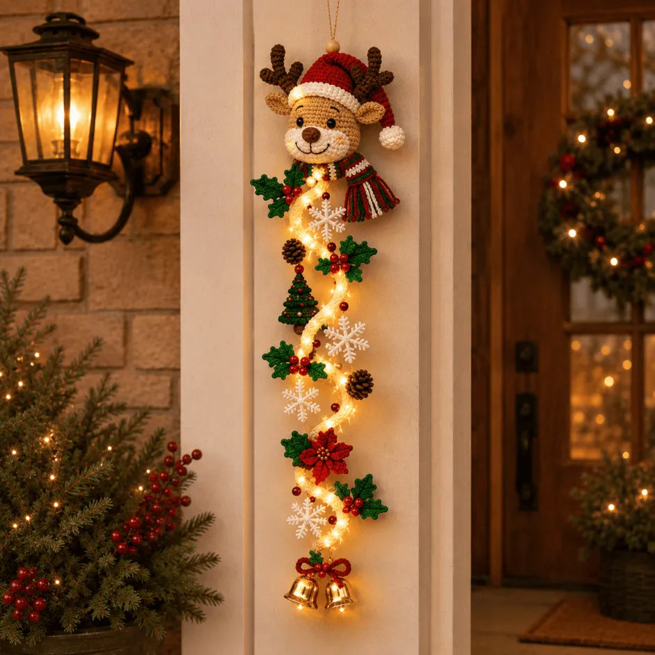 🔥 Special offer – 49% OFF 🎄 MerryCascade™ Glowing Christmas Door Hanger | 6 Designs ✨