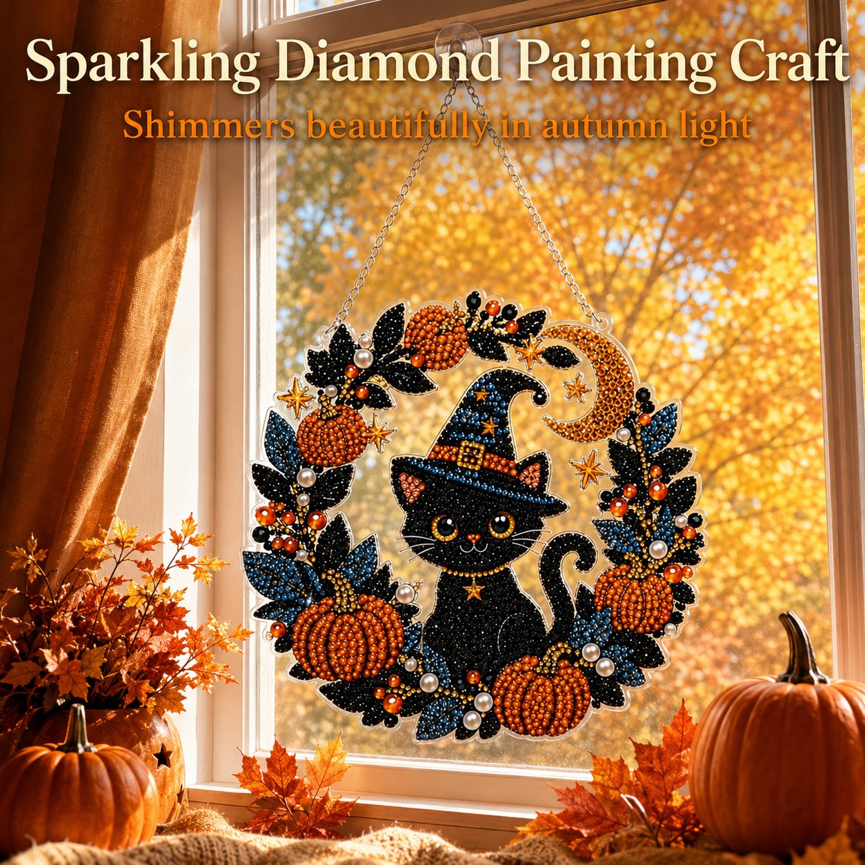 🔥LAST DAY 50% OFF - 👻✨ DIY Spooky Hanging Ornament Kit | Cute Handmade Decor for Holidays, Parties & Home Displays
