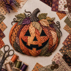 🎃 Halloween Patchwork Scrap Fabric DIY Kit