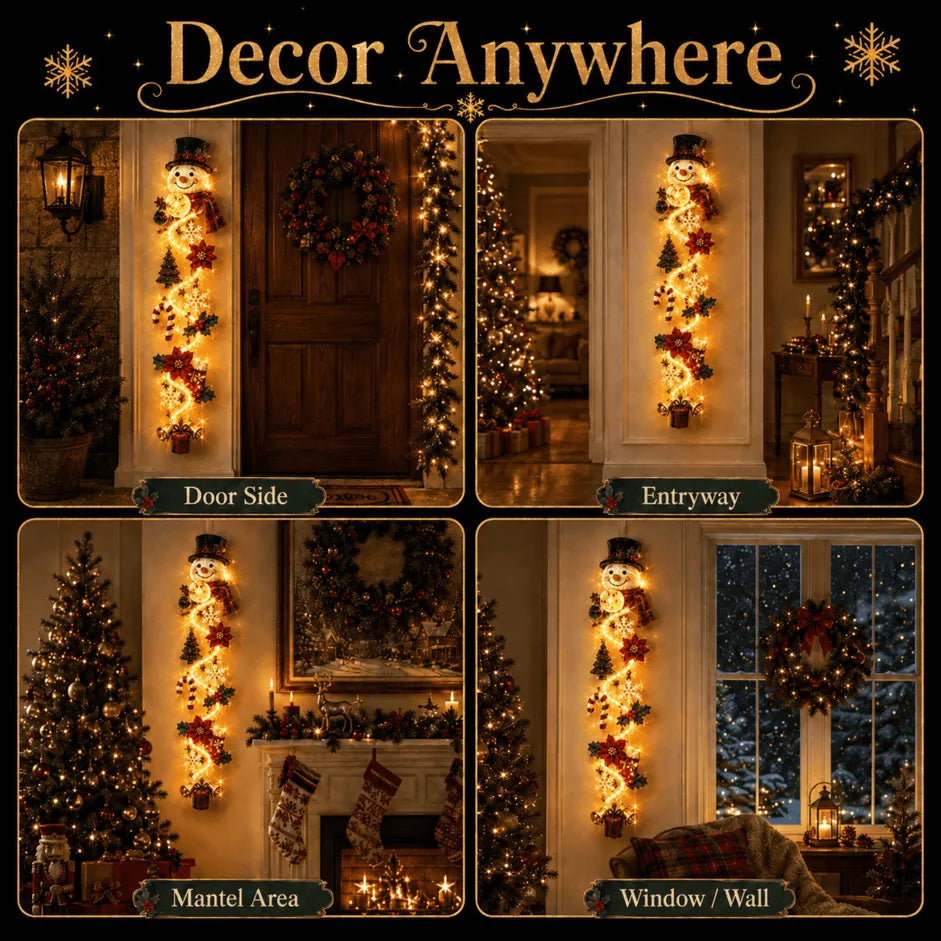 🔥 Special offer – 49% OFF 🎄 MerryCascade™ Glowing Christmas Door Hanger | 6 Designs ✨