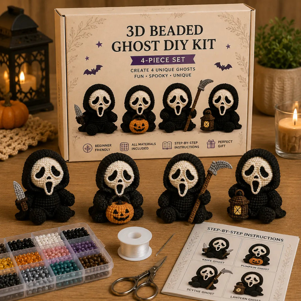 💀 3D Beaded Skeleton DIY Kit – Create Your Own Spooky Cute Halloween Decor