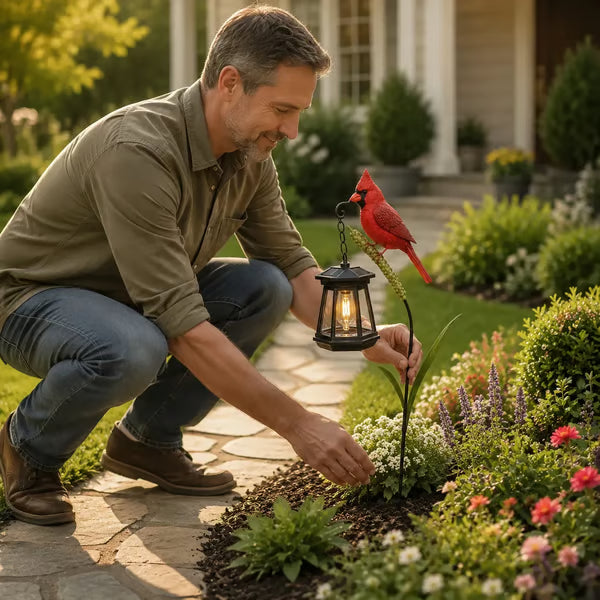 🐦 Bring Your Garden To Life With A Charming Solar Cardinal Light