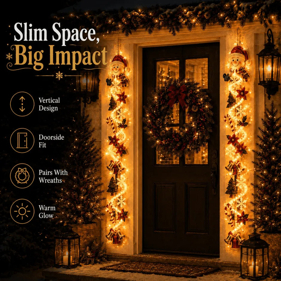🔥 Special offer – 49% OFF 🎄 MerryCascade™ Glowing Christmas Door Hanger | 6 Designs ✨