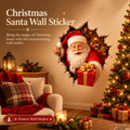 Christmas Break-In 3D Wall Decals – Spooky Door & Wall Stickers