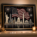 🦅America 250th Anniversary Pearl Art Kit – Stars & Stripes Skyline Limited Edition - A