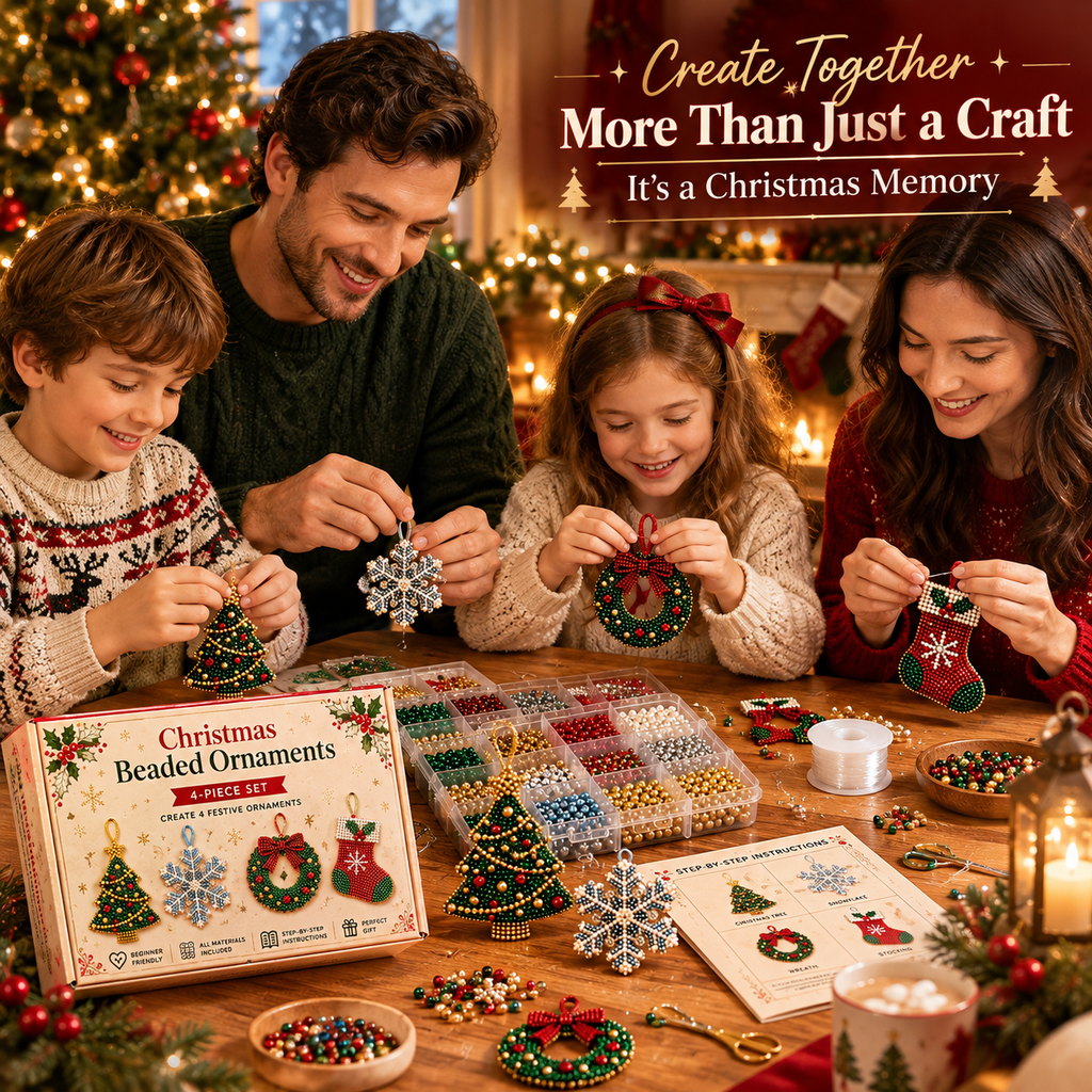 Everything You Need to Make Christmas Magic. ✨-Christmas Beaded Ornaments DIY Kit