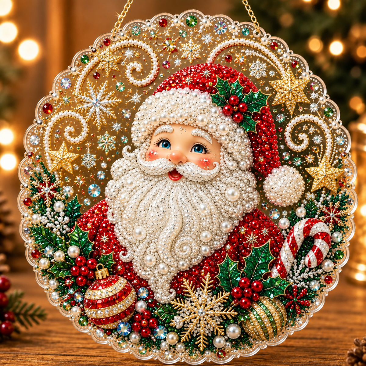✨ Christmas Sparkle Diamond Art DIY Kit – Holiday Collection