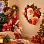 Christmas Break-In 3D Wall Decals – Spooky Door & Wall Stickers