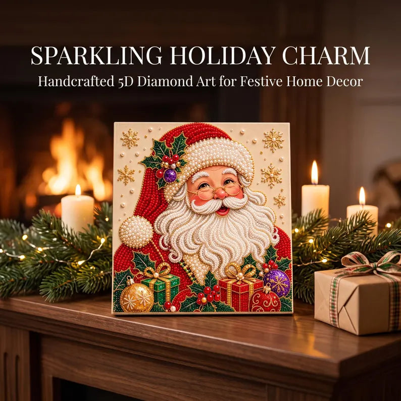 Christmas DIY Pearl Diamond Art Painting Kit -For Adults Beginner