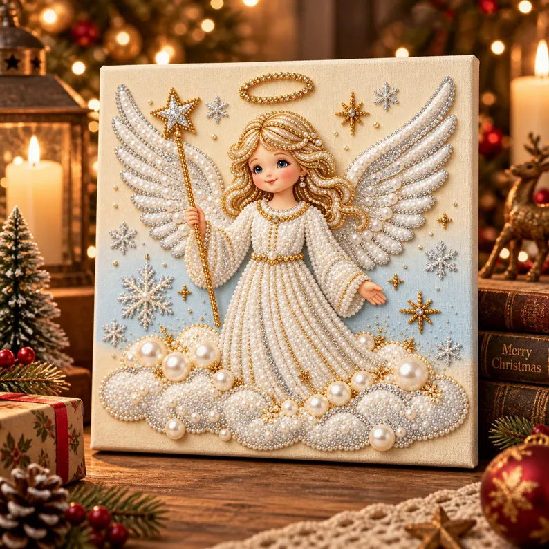 Christmas DIY Pearl Diamond Art Painting Kit -For Adults Beginner