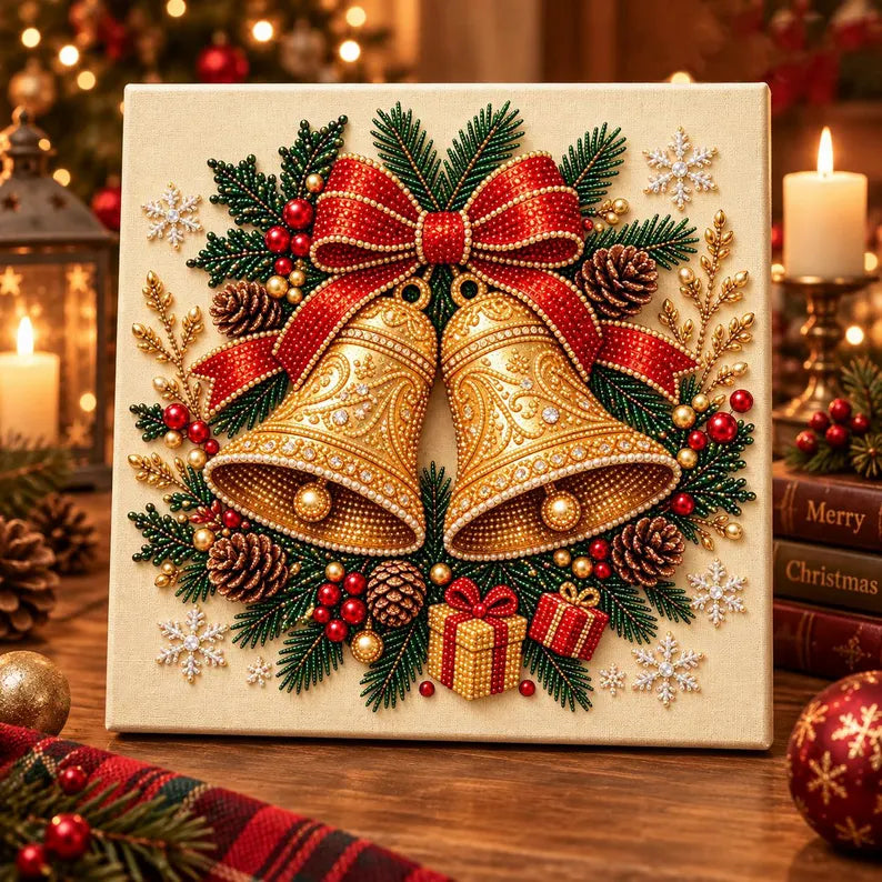 Christmas DIY Pearl Diamond Art Painting Kit -For Adults Beginner