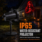 3D Dynamic Halloween Projector Lights with 4 Color, 10 Hd Projection Patterns