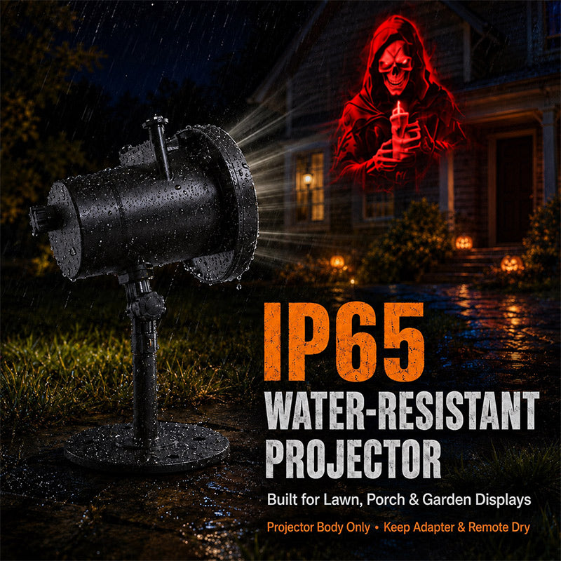 3D Dynamic Halloween Projector Lights with 4 Color, 10 Hd Projection Patterns