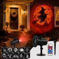 3D Dynamic Halloween Projector Lights with 4 Color, 10 Hd Projection Patterns