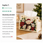 🎄 DIY Beaded Christmas Tissue Box Cover Kit