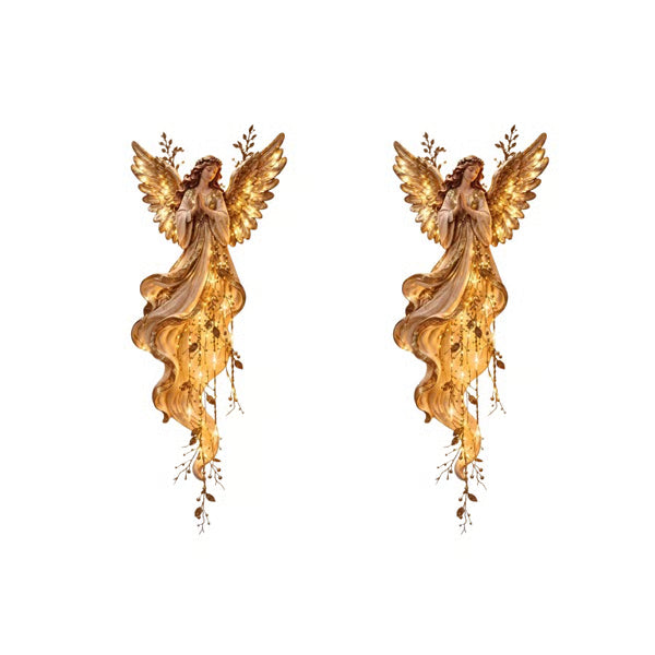 Angel Blessing Starfall Wall Light – Heavenly Christmas Wall Decor
